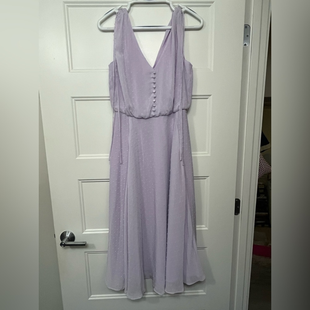 Gal Meets Glam Lavender Midi Dress